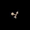 Maria Tash Diamond Arrow Threaded Stud Earring 14K