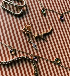 Maria Tash Diamond Lightning Bolt Charm 18K