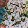 Maria Tash Diamond Trinity Right Nostril Screw 18K