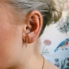 Maria Tash Diamond Trinity Threaded Stud 14K