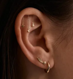 Meteor Stud Earring 14K