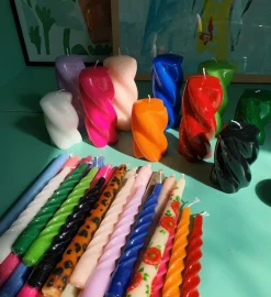 Mixed Twisted Candle Box Pastel