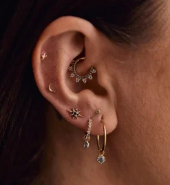 Morning Dew Piercing Charm 14K