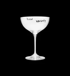 Naughty & Nice Champagne Glass