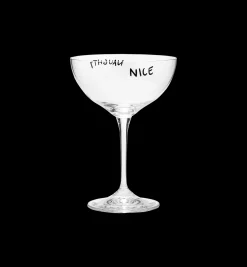 Naughty & Nice Champagne Glass