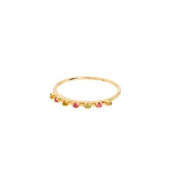 Pastel Rainbow Ring 14K