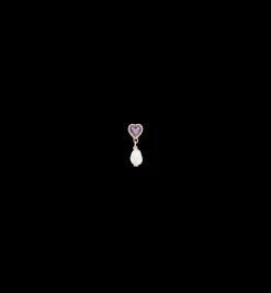 Pearly Love Piercing Front 14K
