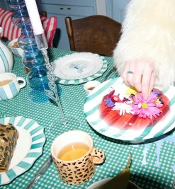 Pegasus Striped Cake Platter