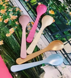 Pink Acrylic Teaspoon Set