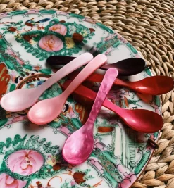 Pink Acrylic Teaspoon Set