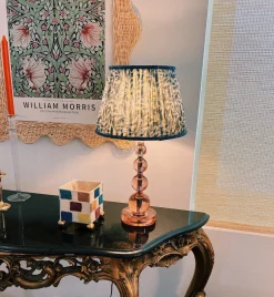 Pooky Blue/White Linen Lampshade