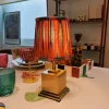Pooky Square Brass Rechargeable Table Lamp