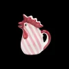 Popolo Pink Striped Chicken Jar