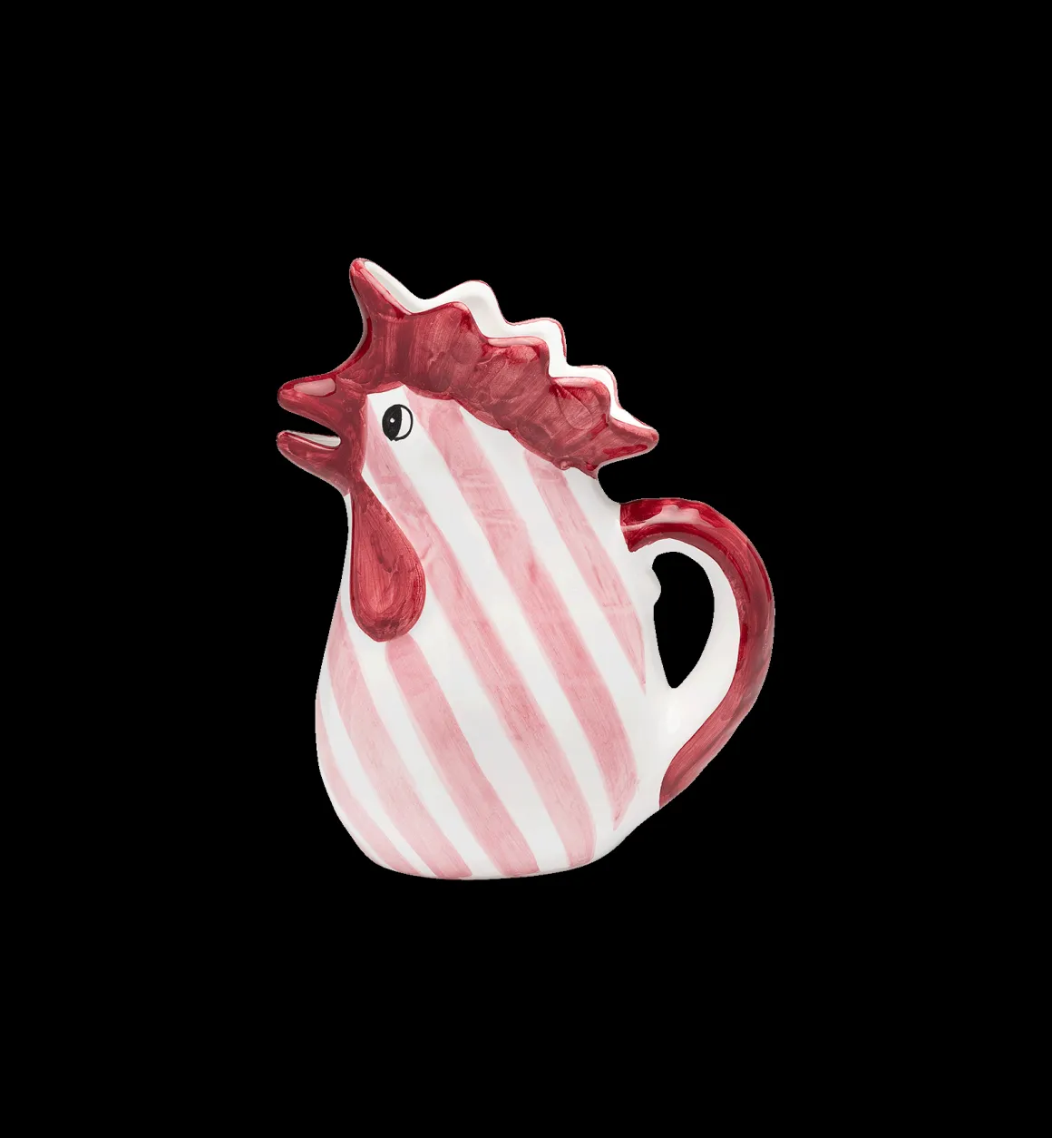 Popolo Pink Striped Chicken Jar