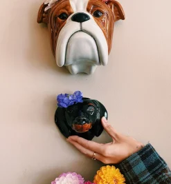 Quail Dachshund Wall Vase
