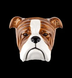 Quail English Bulldog Wall Vase