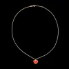 Red Heart Necklace 14K