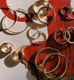 Rope Plain Hoop Earrings