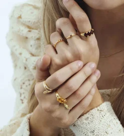 Rose Citrine Ring 14K