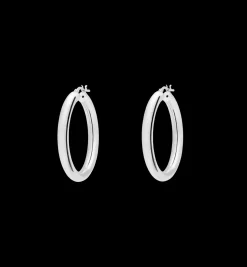 Round Plain Hoop Earrings