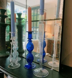Salty Glass Candle Holder