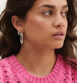 Sculpted Plain Hoop Earrings