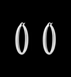 Sculpted Plain Hoop Earrings