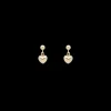Set Of Heart Earrings 14K