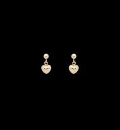 Set Of Heart Earrings 14K