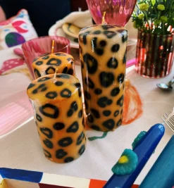 Short Leopard Print Blunt Candle