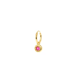 Single Astro Coin Ring Earring