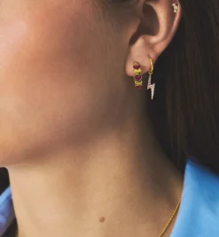 Single Electric Love Ring Earring