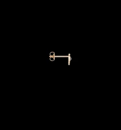 Single Enchanted Droplet Stud Earring 14K