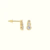 Single Glowing Anna Stud Earring 14K