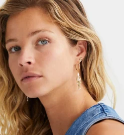 Single Groovy Heart Stud Earring