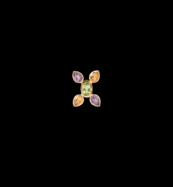 Single Kaleidoscope X Stud Earring 14K