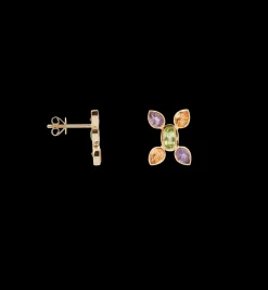 Single Kaleidoscope X Stud Earring 14K