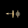 Single Midnight Mimosa Stud Earring 14K