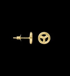 Single Peace Stud Earring