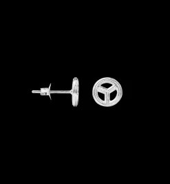 Single Peace Stud Earring