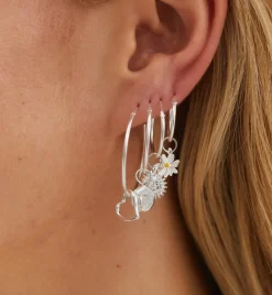 Single Plain Ring Earring