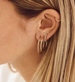 Single Plain Ring Earring