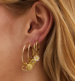 Single Plain Ring Earring