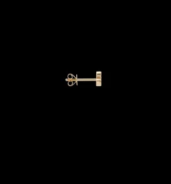 Single Rainbow Trio Stud Earring 14K