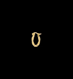 Single Small Twisted Hoop Earring