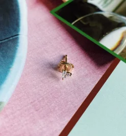 Single Trio Diamond Stud Earring
