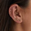 Single Vesper Stud Earring 14K