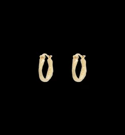 Small Organic Hoop Earrings