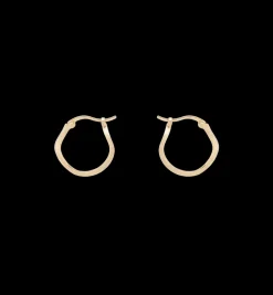 Small Organic Hoop Earrings
