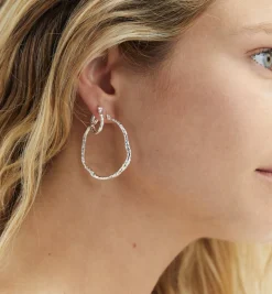 Small Organic Hoop Earrings
